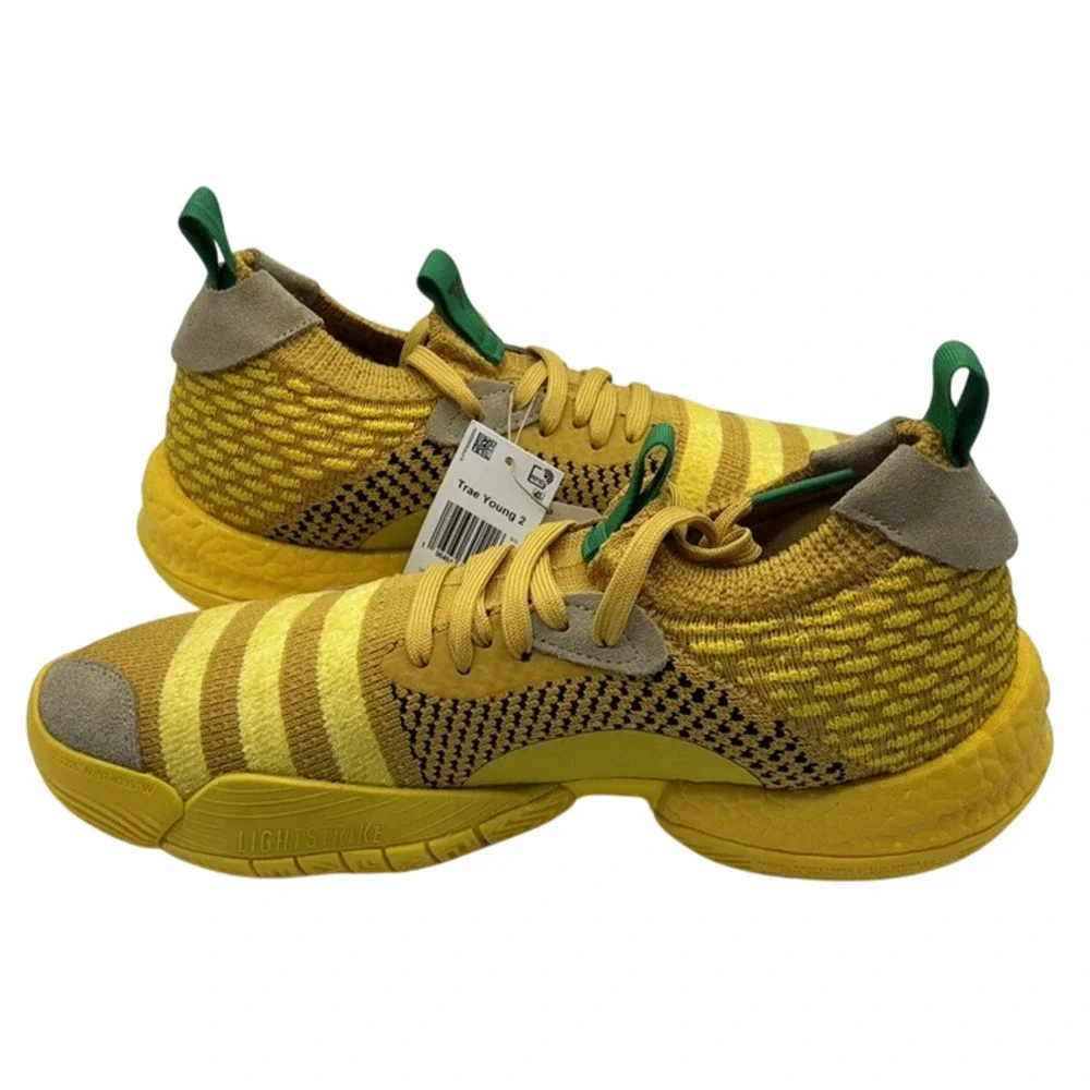 Adidas Trae Young 2.0 Men's Basketball Shoes Size 10 Hazy Yellow New